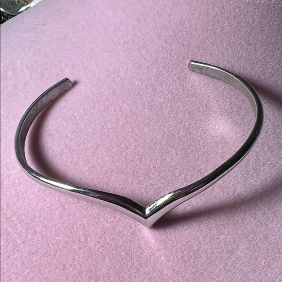 Avon Jewelry - Avon Silver V-Style cuff bracelet